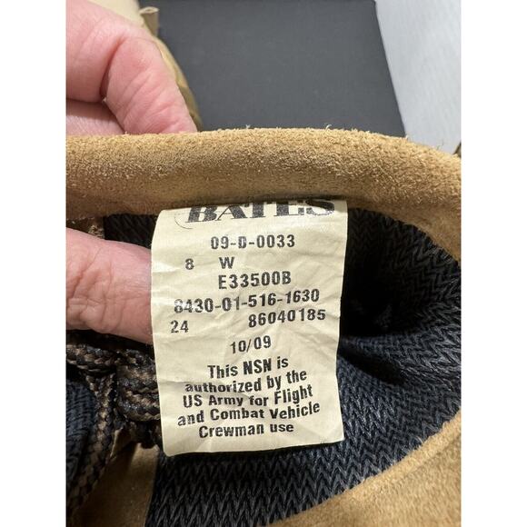 Bates Tan Work Dessert Combat Boots Military Tactical Size 8 E33500B - Picture 8 of 8